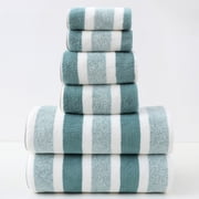 Wuztai 6 Piece Towel Set, Bath Towels and Washcloths for Family, Soft Absorbent Travel Towels for Beach Outdoor Gym