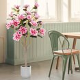 thumbnail image 4 of Costway 2 PCS 51" Artificial Magnolia Tree with Elegant PEVA Leaves Multi-branch Trunks, 4 of 10