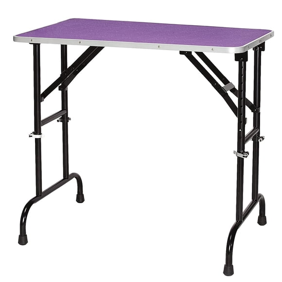 Master Equipment Table de Toilettage pour Animaux à Hauteur Réglable avec Surface en Vinyle Antidérapante