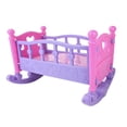 thumbnail image 2 of Milaget 1pc Baby Doll Rocking Bed Toy Crib Infant Carriage Nursery Toy For Role Play, 2 of 6
