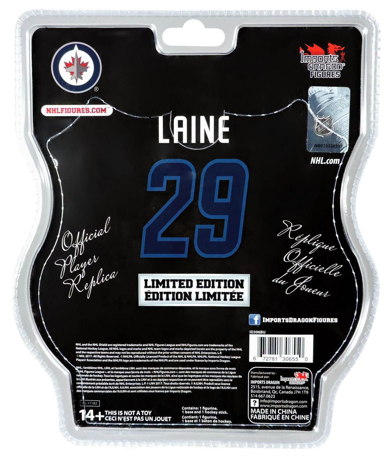 LNH Figurine 6 Pouces - Patrik Laine - Winnipeg Jets