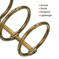 thumbnail image 4 of Unique Bargains 1' Dia. 3 Circle Detachable Metal Binder Rings Loose Leaf Rings, Bronze 4 Pack, 4 of 6