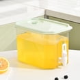 thumbnail image 4 of Distributeur de Boissons Réfrigéré avec Robinet - Récipient de Stockage de Boissons Étanche, Carafe Transparente pour Jus Et, Vert, JKODE, 4 of 7
