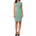 thumbnail image 1 of INSPIRE CHIC Robe Fourreau d'Halloween pour Femme Sans Manches à Encolure Bateau Robe de Bureau Vert Pâle m, 1 of 6