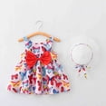 thumbnail image 2 of Robe pour Tout-Petit Robe Tutu pour Bébé Fille Robe d'Été Sans Manches pour Filles avec Chapeaux 2 Pcs Robe de Princesse pour Bébé 2-3 Ans, 2 of 8