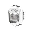 thumbnail image 3 of Colored Pencil Sharpener Pencil Sharpener Double Hole Pencil Sharpener with Slide Cover - Industrial Pencil Sharpener for 6-12Mm Pencils School for Student Art Worker Pencil Sharpener with Cover, 3 of 8