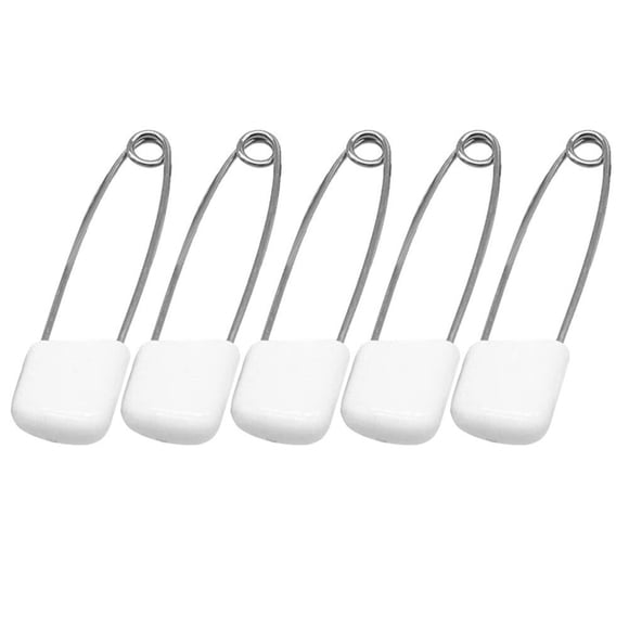 QJUHUNG Épingles à Couches en Tissu pour Bébé 50 Pcs 55mm Embout en Plastique Bébé Enfants Couche en Tissu Acier Inoxydable Sécurité Traditionnelle