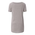thumbnail image 3 of AherBiu Hauts d'Été pour Femmes T-Shirt à Manches Courtes Col Ras du Cou Décontracté Tuniques Amples Haut à Porter avec des Leggings, 3 of 5