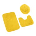 thumbnail image 2 of TIMIFIS Bathroom Rugs Household Supplies Solid Color 3 Piece Bathroom Rug Set Bathroom Toilet Carpet Ant-Slip Mat Solid Color Bathroom Toilet Floor Mat Bath Mat, 2 of 8