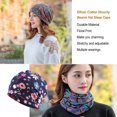 thumbnail image 3 of maskred Bonnet Décontracté Style Bohème Musulman Hijab Turban Extensible Protection des Oreilles Accessoires de Coiffure Bonnet Fleur Bleue, 3 of 9