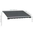 thumbnail image 3 of Outsunny 10' x 8' Electric Retractable Awning w/ Remote Controller, Grey, 3 of 9