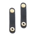 thumbnail image 1 of TISHITA 2 pcs shoulder bag strap with button handmade strap clutch bag handle strap anti Black, 1 of 7