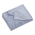 thumbnail image 2 of Jeté pelucheux à motif mélangé bleu HOMETRENDS, 2 of 3
