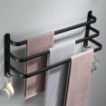 thumbnail image 2 of Rustproof Towel Bar Shower Towel Rack Kitchen Heavy-Duty Double Bathroom 3 Layer 30cm, 2 of 8