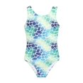 thumbnail image 3 of Girl Swimsuit Blue Girls One Piece Swimsuits Quick Drying Girls Bikini 7-8 Years, 3 of 6