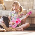 thumbnail image 2 of Isvgxsz 2025 New Clearance Creativity Home Design Children Simulation Ukulele Simulation Guitar Can Play Enlightenment Educational Musical Instruments Early Education Music Toys, 2 of 5