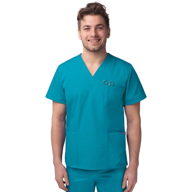 Sivvan Unisex V-Neck 3 Pocket Scrub Top (Available in 15 Colors)