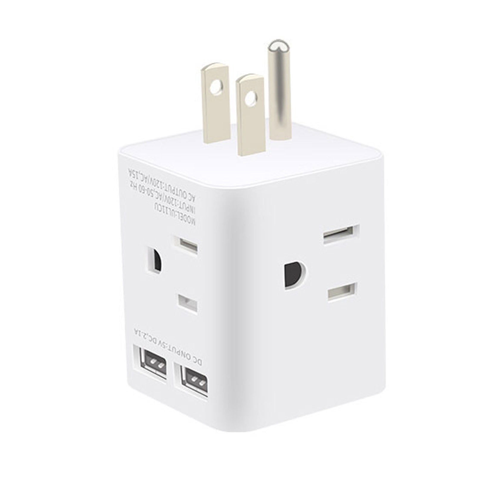 Multiprise Extendeur de Prise, Gain de Place Prise US 4 Pcs Prises AC 15amp Multiprise pour Maison