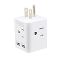 thumbnail image 1 of Multiprise Extendeur de Prise, Gain de Place Prise US 4 Pcs Prises AC 15amp Multiprise pour Maison, 1 of 8