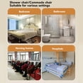 thumbnail image 4 of Bedside Potty Chair, Stainless Steel Bedside Commode Toilet Chair Heavy Duty  for Indoor Use, 4 of 7