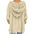 thumbnail image 4 of RKSTN Sweaters for Women Fashion Loose Large Size Color Hood Long Sleeves Sweater Tops Fall Sweaters, 4 of 7