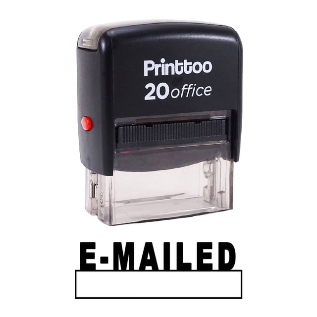 Printtoo Timbre en Caoutchouc Auto-Encriant pour Bureau - Noir