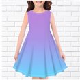thumbnail image 1 of LOVZFMLL Fashion Girls Summer Sleeveless Round Neck Printed Dress, 1 of 3