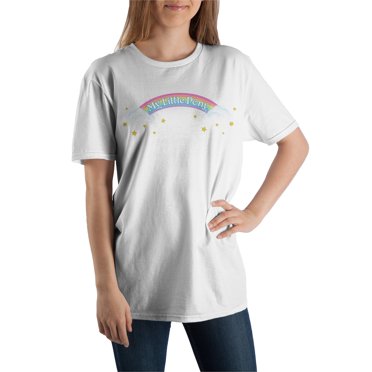 My Little Pony Logo Character Collage Back Design White T-Shirt