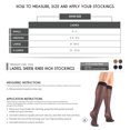 thumbnail image 2 of Truform Sheer Knee High Stockings: 8 - 15 mmHg, Navy, X-Large, 2 of 7