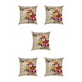 thumbnail image 3 of Maytalsory Easy To Change Flowers Pillowcase Addition To Home Decor Polyester Decorative Pillow Cushion Covers Soft Durable kztym001-5 5Set, 3 of 6