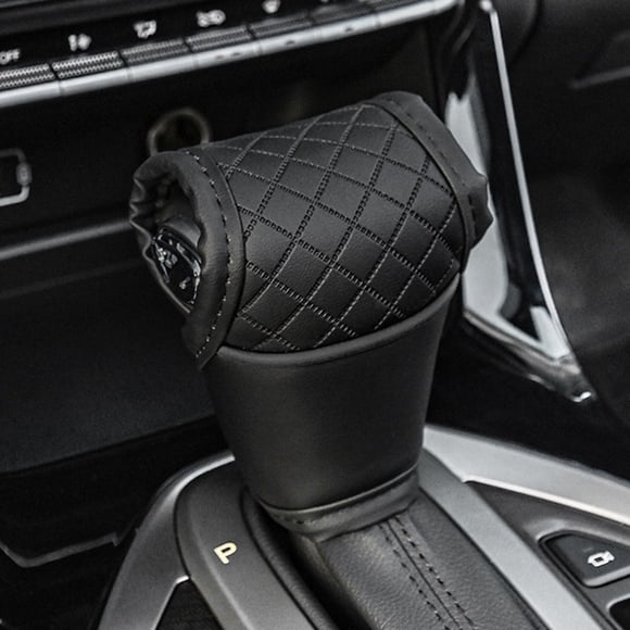 Car Gear Shift Cover PU Leather Shift Lever Covers Gearbox Shifter Knob Protector Auto Gear Shifter Sleeve Dustproof Inner Trim