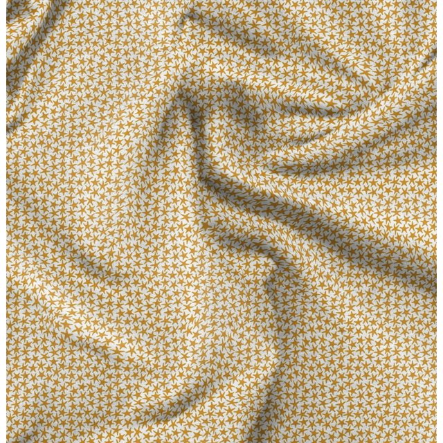 Soimoi Georgette Viscose Fabric Stars Star Print Fabric by Yard 42 Inch Wide