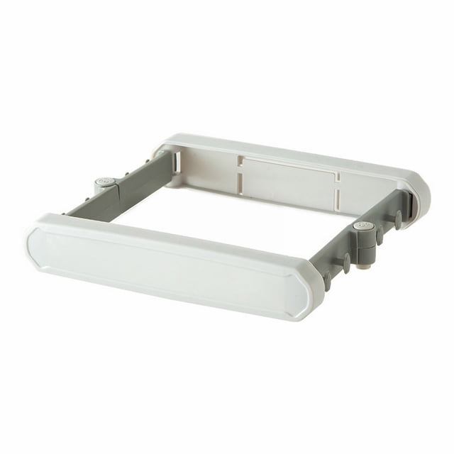 Oleegame 1PC Spoon And Lid Rest House Garbage Rack Foldable Plastic Bag Bracket Trash Can Support Shelf Wall Mounted Garbage Bag Bracket Plastic White