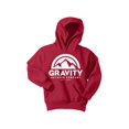 thumbnail image 1 of Gravity Outdoor Co. Chandail à Capuchon pour Jeunes - Logo Blanc - Rouge - Moyen, 1 of 2