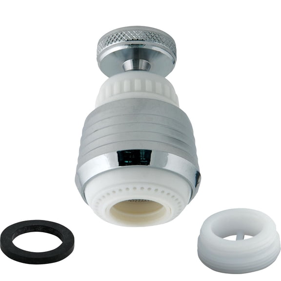Peerless Swivel Aerator in Chrome/White