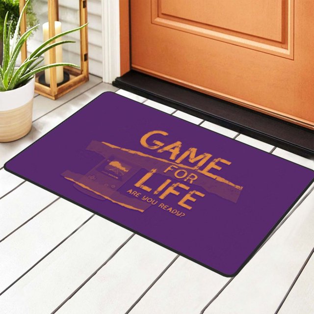 Graffiti Game Console Tapis Paillasson, Tapis Antidérapant Lavable en Machine Tapis de Sol Paillasson, 36 Pouces x 24 Pouces