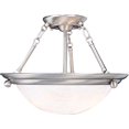 thumbnail image 4 of Volume Lighting V6973-33 Lunar 3-Light Pendant or Semi-Flush Ceiling, Brushed Nickel, 4 of 4