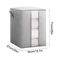 thumbnail image 2 of zanvin Sacs de Rangement pour Vêtements, Boîte de Rangement Pliable pour Garde-Robe Boîte d'Organisation pour Chandails et Pantalons Style Tiroir Boîte de Rangement pour Chambre, 2 of 4