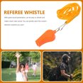 thumbnail image 3 of OULII 4pcs Great Sound Whistle with Lanyard Orange Plastic for Daily Exercise, 3 of 5