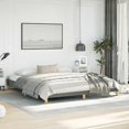 thumbnail image 1 of vidaXL Bed Frame Dark Grey 183x213 cm California King Fabric, 1 of 6