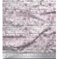thumbnail image 1 of Soimoi Tissu Canard en Coton Violet à Rayures et Imprimé Floral de Trèfles 1 Yard 56 Pouces de Large, 1 of 3