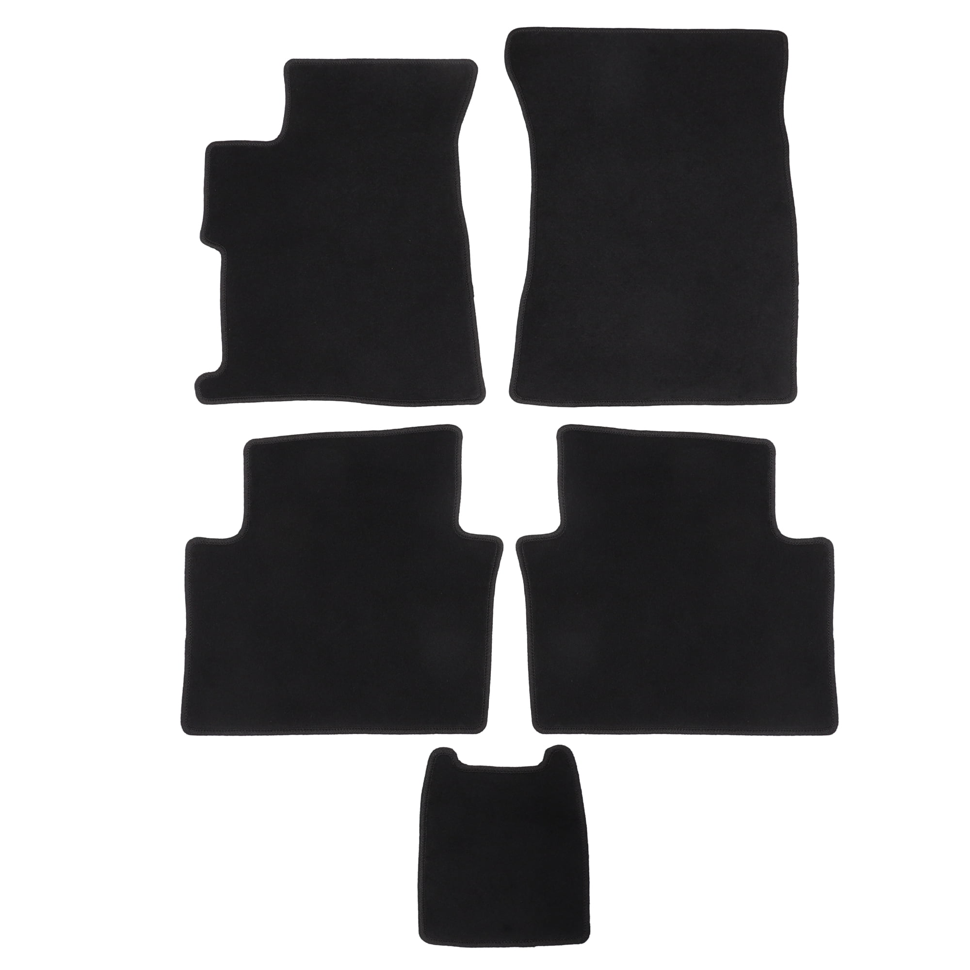 Unique Bargains 1 Set Car Floor Mats for Honda Civic Sedan 12-16 Non-slip Velour Front Rear Car Floor Carpet Liners Rugs