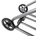 thumbnail image 2 of Ruiboury Pliage Porte-Bagages en Alliage Portable Robuste Poli Cargo Arrière Rack Vélo Support de Remplacement pour Brompton Argent, 2 of 8