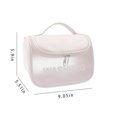 thumbnail image 3 of TopLLC Storage Bins Translucent Cosmetic Bag, Cosmetic Bag Set Frosted Translucent PVC With Zipper Handle Portable Travel Bag, Hangable And Handy Cosmetic Bag Storage Bags, 3 of 7