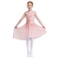 thumbnail image 1 of Ocealan Robe de Danse Lyrique Sans Manches pour Filles Jupe Ballerine Scintillante Rose 10, 1 of 7