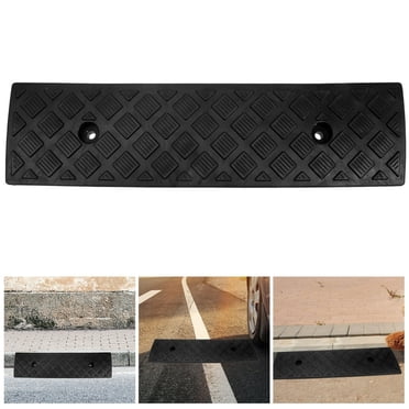 FNNMNNR Rampe d'Entrée en Caoutchouc pour Trottoir, Rampes de Trottoir Basses pour Voitures, Rampes de Trottoir pour Quai de Chargement de Moteurs, Rampes d'Ameublement pour Camions, Rampes d'Ameublement pour Fauteuil Roulant, Rampe d'Ameublement Noire