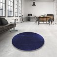 thumbnail image 4 of Ahgly Company Machine Washable Indoor Rectangle Transitional Night Blue Area Rugs, 8' x 12', 4 of 7