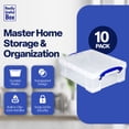 thumbnail image 2 of Really Useful Box 8.1L Plastic Storage Container with Clip Lock Handle (10 Pack), 2 of 9