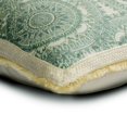 thumbnail image 2 of The HomeCentric Decorative Green Pack of 2, 12x12 inch (30x30 cm) Throw Pillow Covers, Linen Printed, Moroccan & Lace Throw Pillows For Sofa, Abstract Pattern Contemporary Style Easter - Dilara, 2 of 3