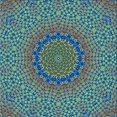 thumbnail image 1 of Ahgly Tapis d'Intérieur Lavable en Machine Carré Transitionnel Bleu Ardoise Foncé Violet, 7 Pieds Carré, 1 of 7